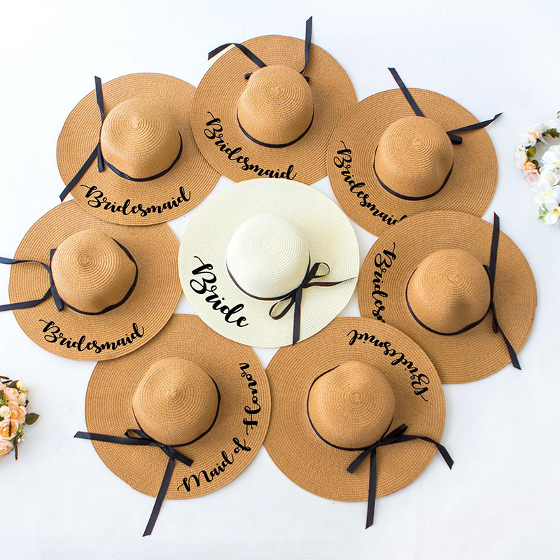 Hat Floppy Wide - Personalized Custom Last Name Honeymoon Floppy