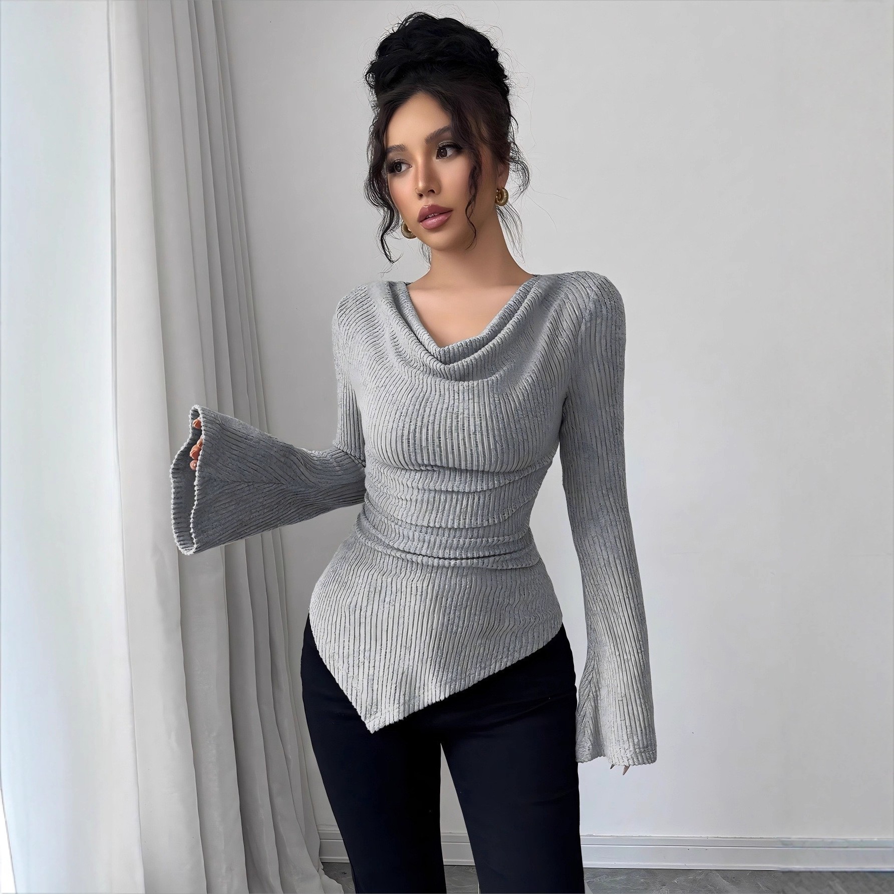 Women's Blouse Longsleeve Soli - Blouse Off Shoulder 리뷰 및 가격