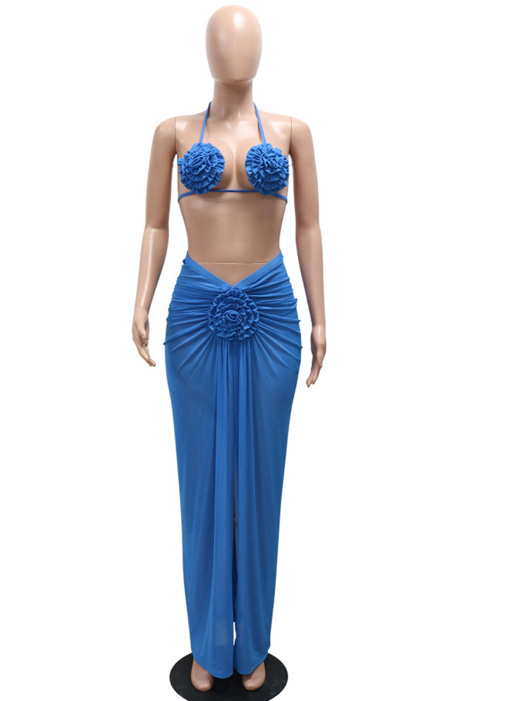 Beyprern Women's Royal Blue 3D - Swimsuit Bikini Ruched 리뷰 및 가격