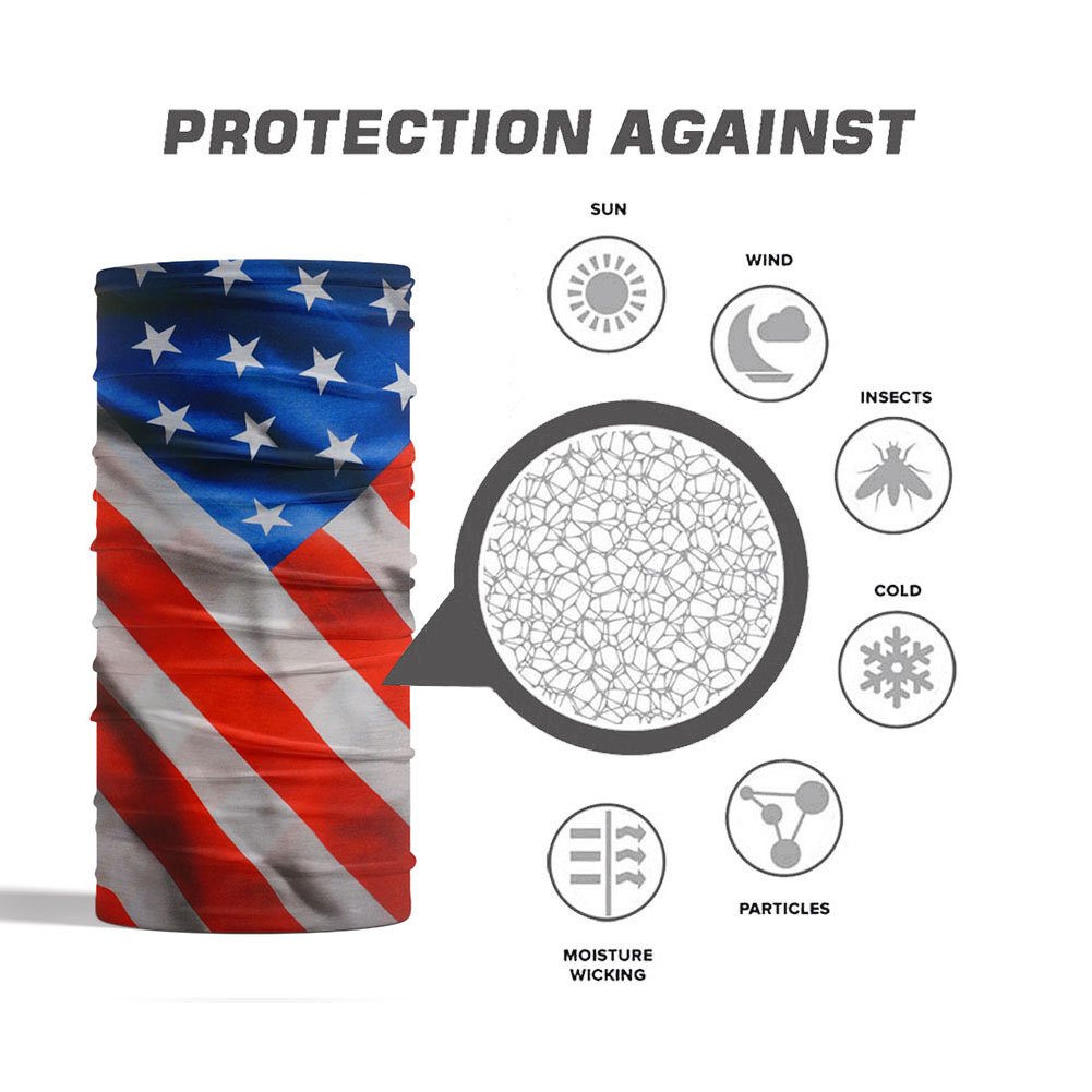 USA Flag Pattern Sun Protectiv - Headband Summer Knit 리뷰 및 가격