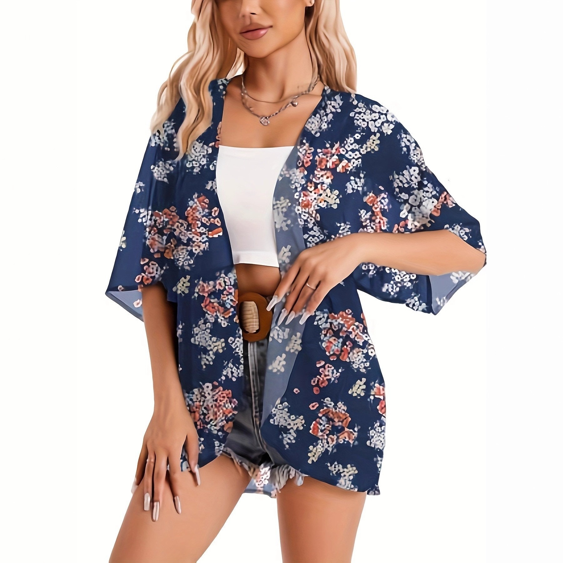Swimsuit Woman 2025 Kimono Car - Kimono Sheer Floral 리뷰 및 가격