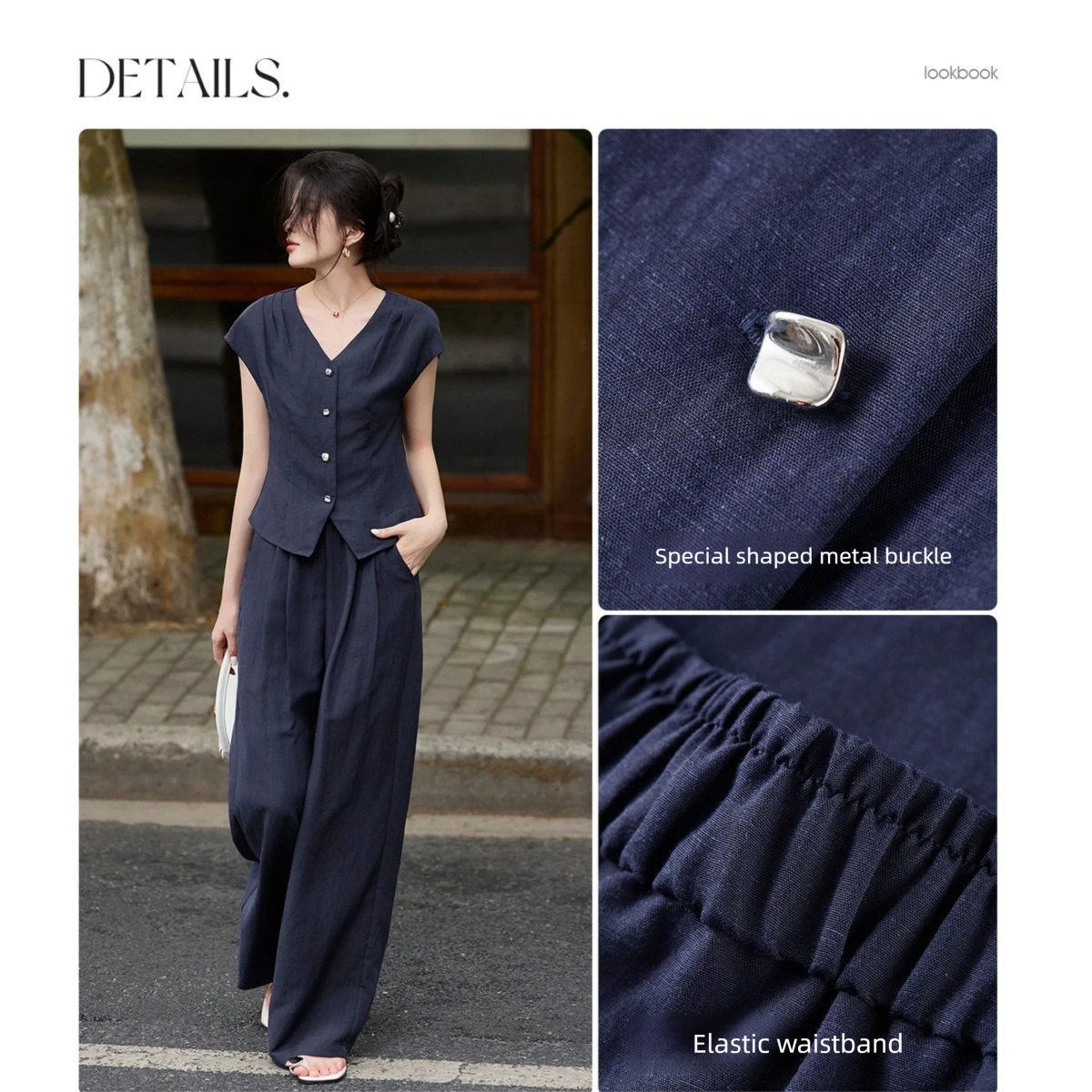 SENTUBILA Summer Linen Pant Se - Linen Pant Wide 리뷰 및 가격