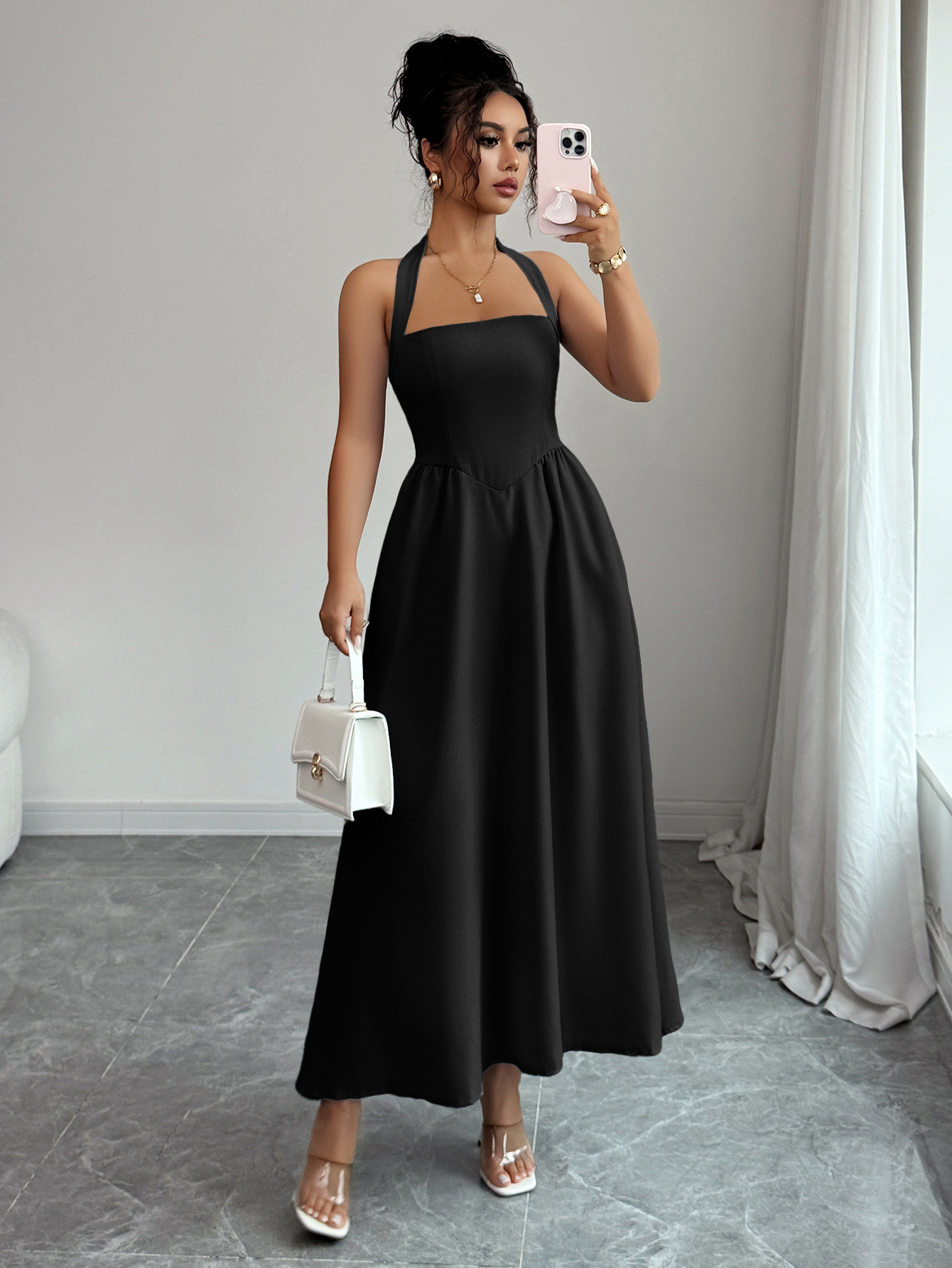 Women's Dress 5 Colors Halter  - Maxi Dress Halter 리뷰 및 가격