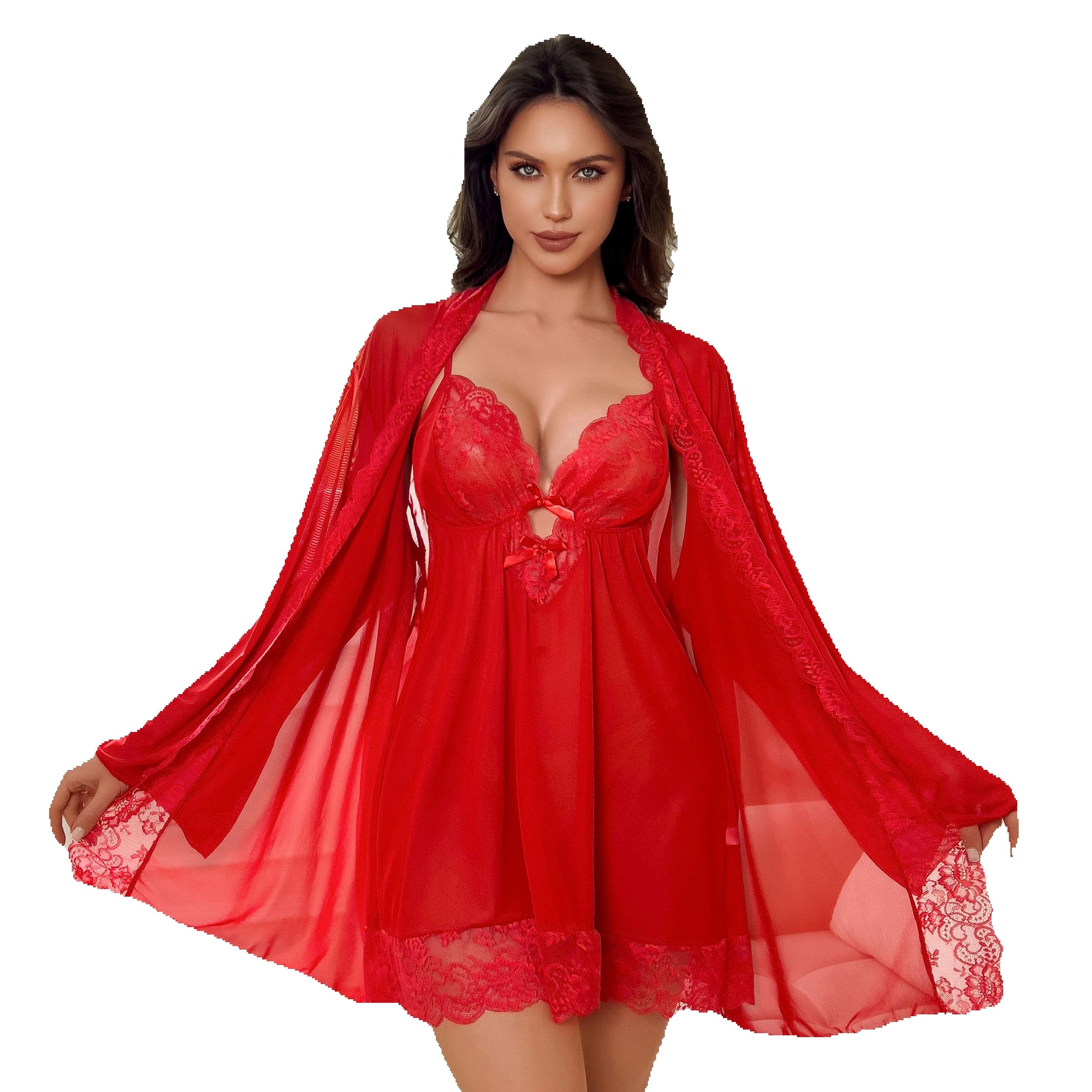 Plus Size Women Sexy Red Sheer - Kimono Sheer Floral 리뷰 및 가격