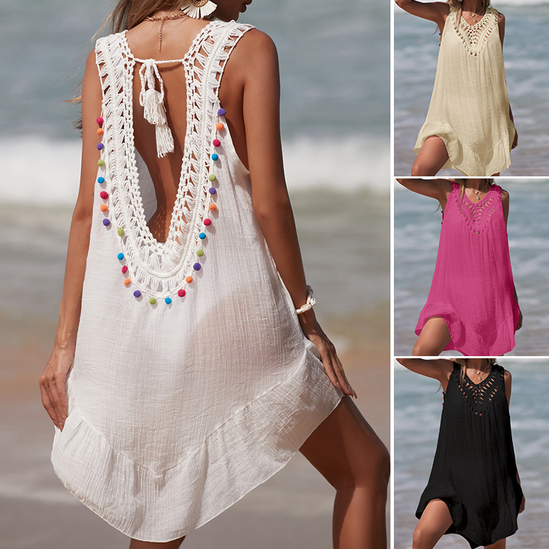 Women V-Neck Backless Hollow O - Cover Up Kaftan 리뷰 및 가격