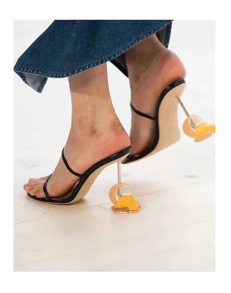Summer Strappy Sandals Open To - Sandal Strappy Heeled 리뷰 및 가격