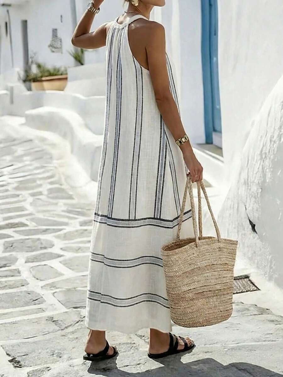 Women Sleeveless Halter Maxi D - Maxi Dress Halter 리뷰 및 가격