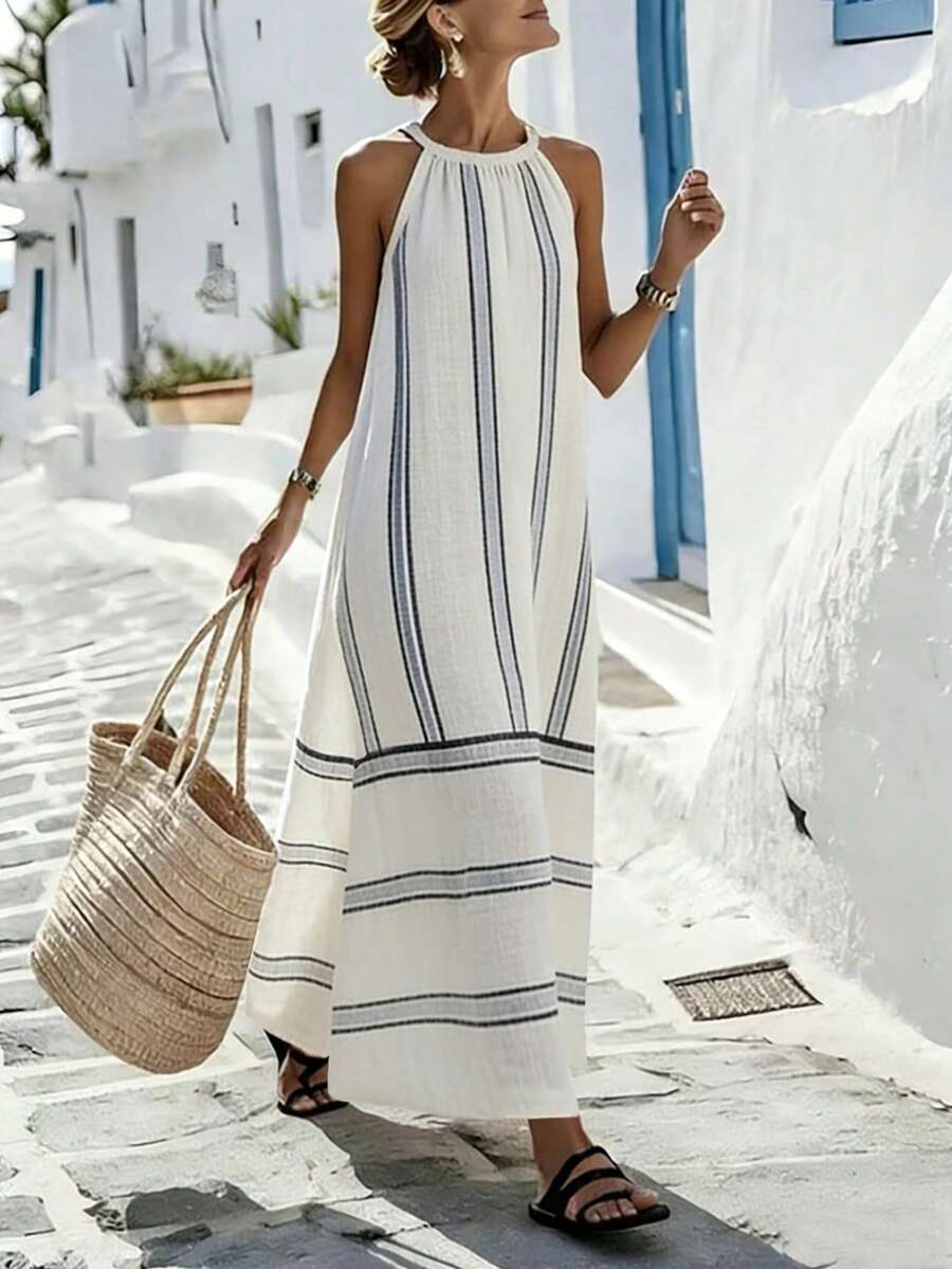 Women Sleeveless Halter Maxi D - Maxi Dress Halter 리뷰 및 가격