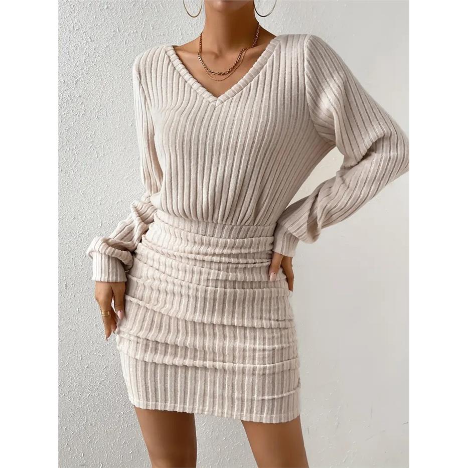 Women's Long Sleeve V-Neck Fle - Linen Dress Wrap 리뷰 및 가격