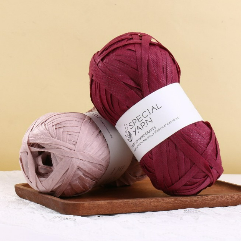 100g/pcs Raffia Flat Yarn for  - Crochet Bag Raffia 리뷰 및 가격