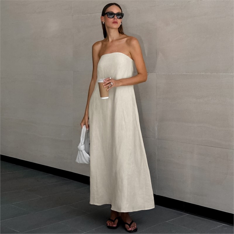Fashion Elegant Simple Design  - Linen Dress Wrap 리뷰 및 가격