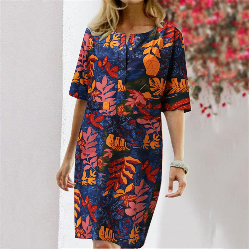 Summer Cotton Linen Printed Wo - Linen Dress Wrap 리뷰 및 가격