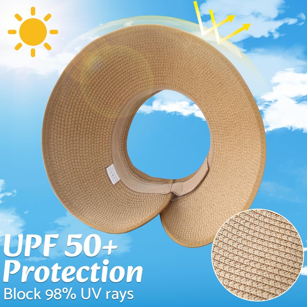 Women Wide Brim Straw Beach Ha - Hat Floppy Wide 리뷰 및 가격