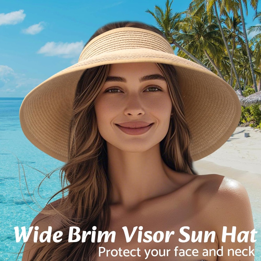 Women Wide Brim Straw Beach Ha - Hat Floppy Wide 리뷰 및 가격