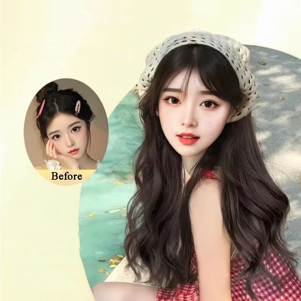 Fashion 65CM Wig Triangle Head - Headband Summer Knit 리뷰 및 가격