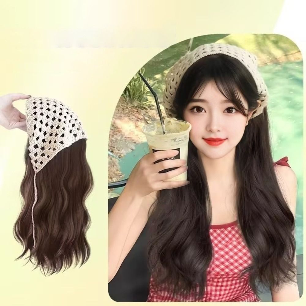 Fashion 65CM Wig Triangle Head - Headband Summer Knit 리뷰 및 가격