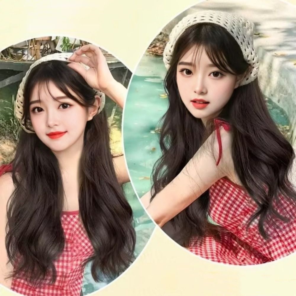 Fashion 65CM Wig Triangle Head - Headband Summer Knit 리뷰 및 가격