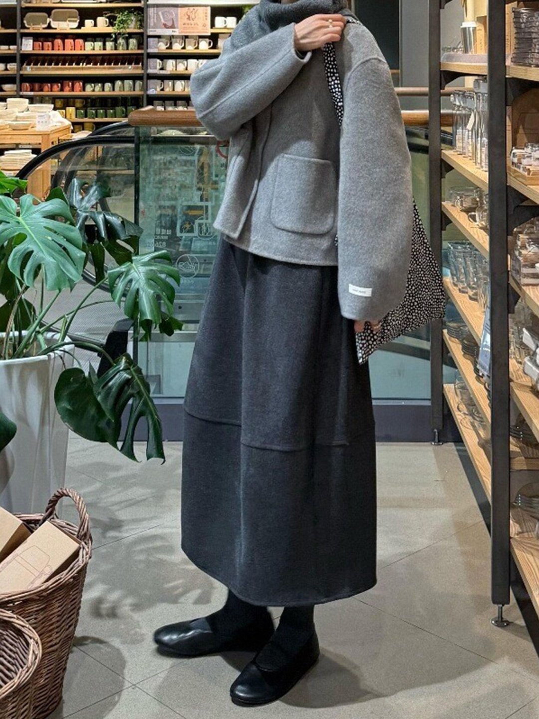 High Waist Floral Print Half S - Midi Skirt Floral 리뷰 및 가격