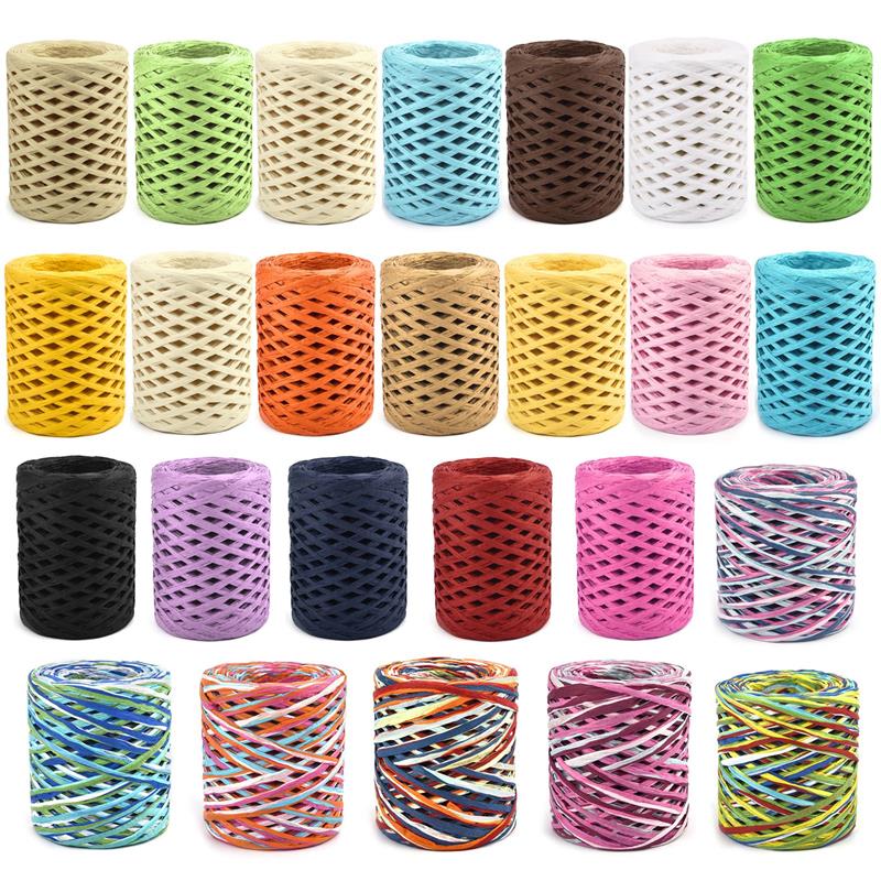 100M Natural Raffia Straw Yarn - Crochet Bag Raffia 리뷰 및 가격