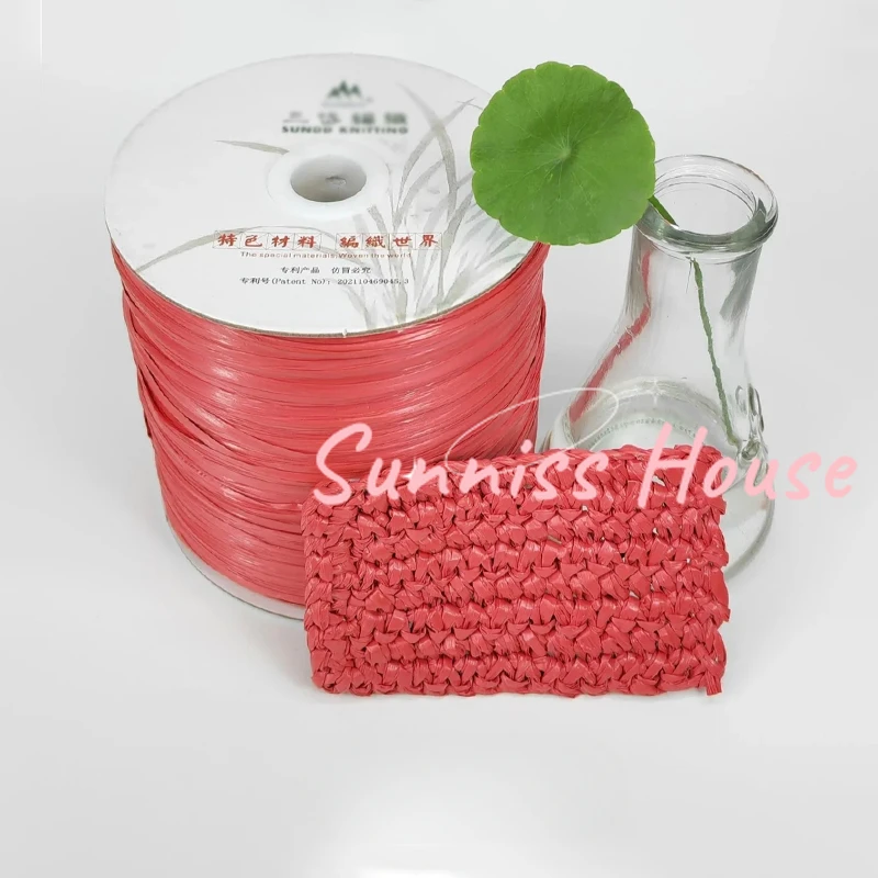 600M Matte Raffia Yarn，330g Ar - Crochet Bag Raffia 리뷰 및 가격