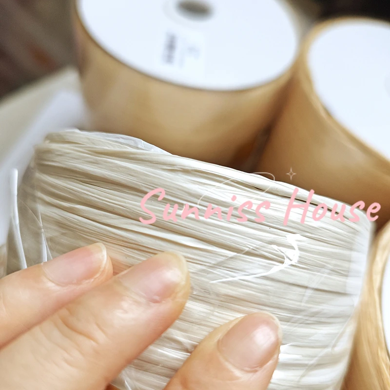 600M Matte Raffia Yarn，330g Ar - Crochet Bag Raffia 리뷰 및 가격