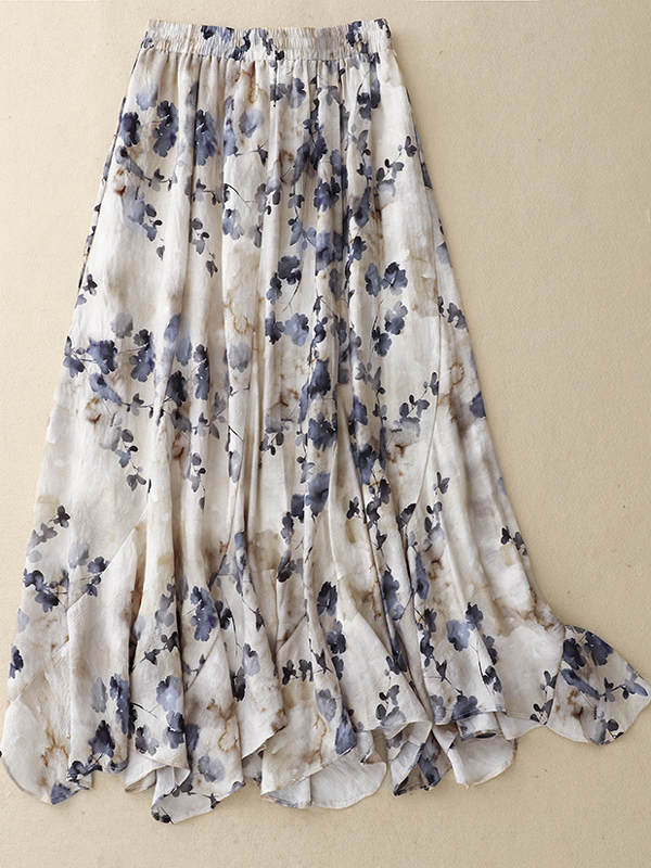 Floral A-Line Skirt Women's El - Midi Skirt Floral 리뷰 및 가격