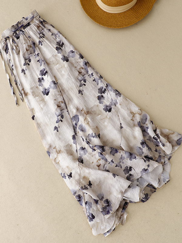 Floral A-Line Skirt Women's El - Midi Skirt Floral 리뷰 및 가격