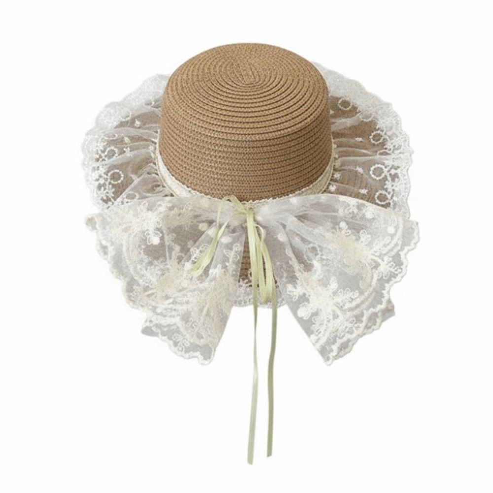 Floppy Lace Bow Sun Hat Breath - Hat Floppy Wide 리뷰 및 가격
