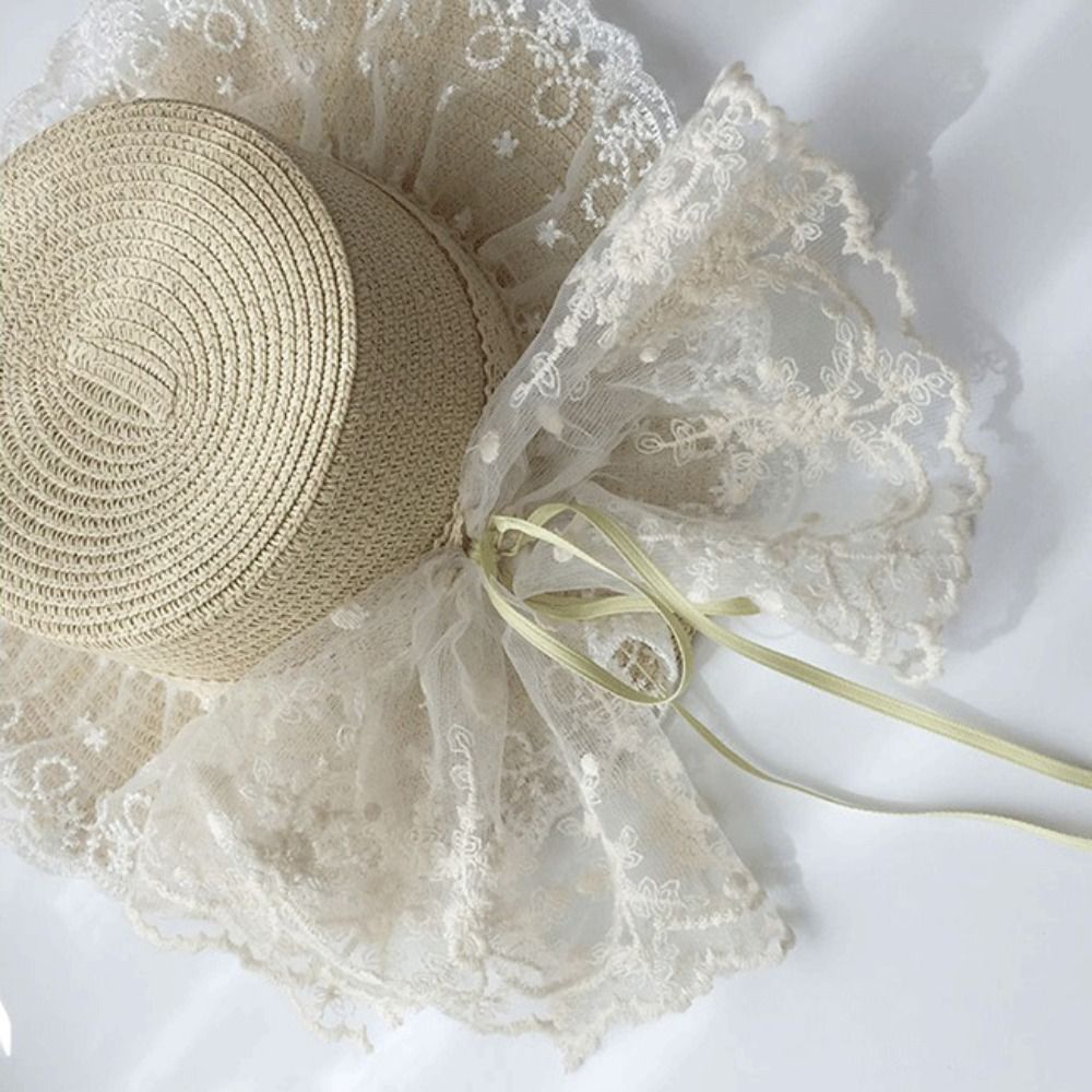 Floppy Lace Bow Sun Hat Breath - Hat Floppy Wide 리뷰 및 가격