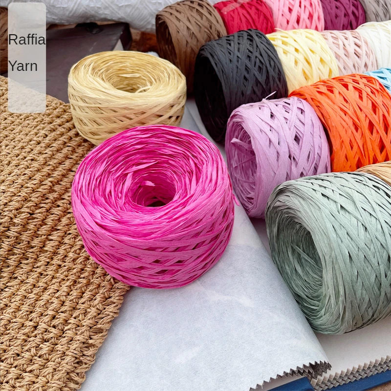 180m raffia Yarn paper Grass f - Crochet Bag Raffia 리뷰 및 가격