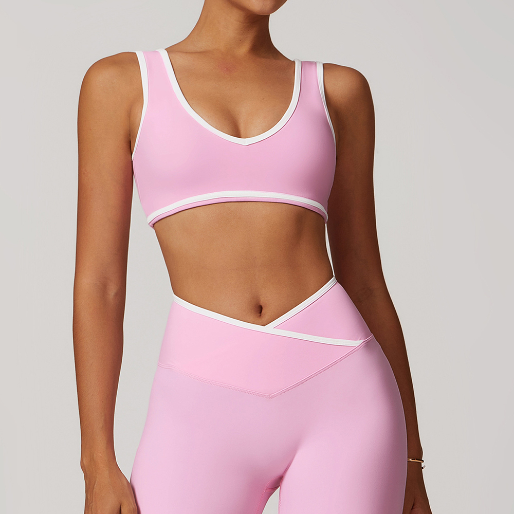 V-Neck Sports Bra Women Top Pu - Crop Top Crochet 리뷰 및 가격