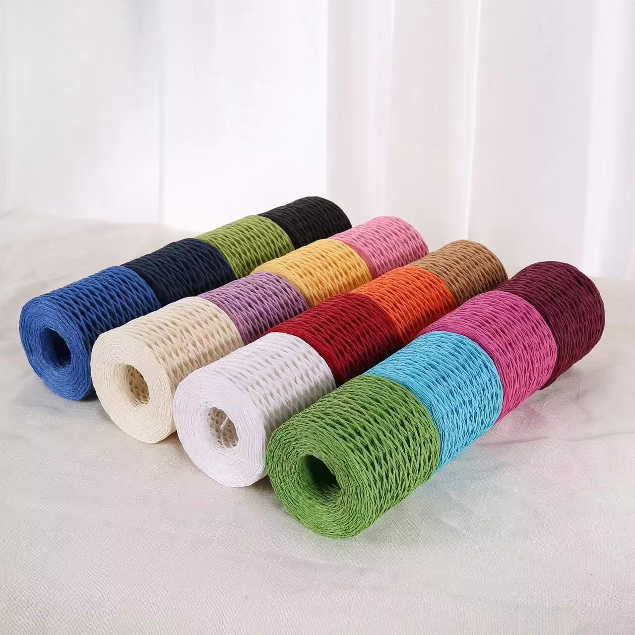 190g Raffia Yarn, Straw Paper  - Crochet Bag Raffia 리뷰 및 가격