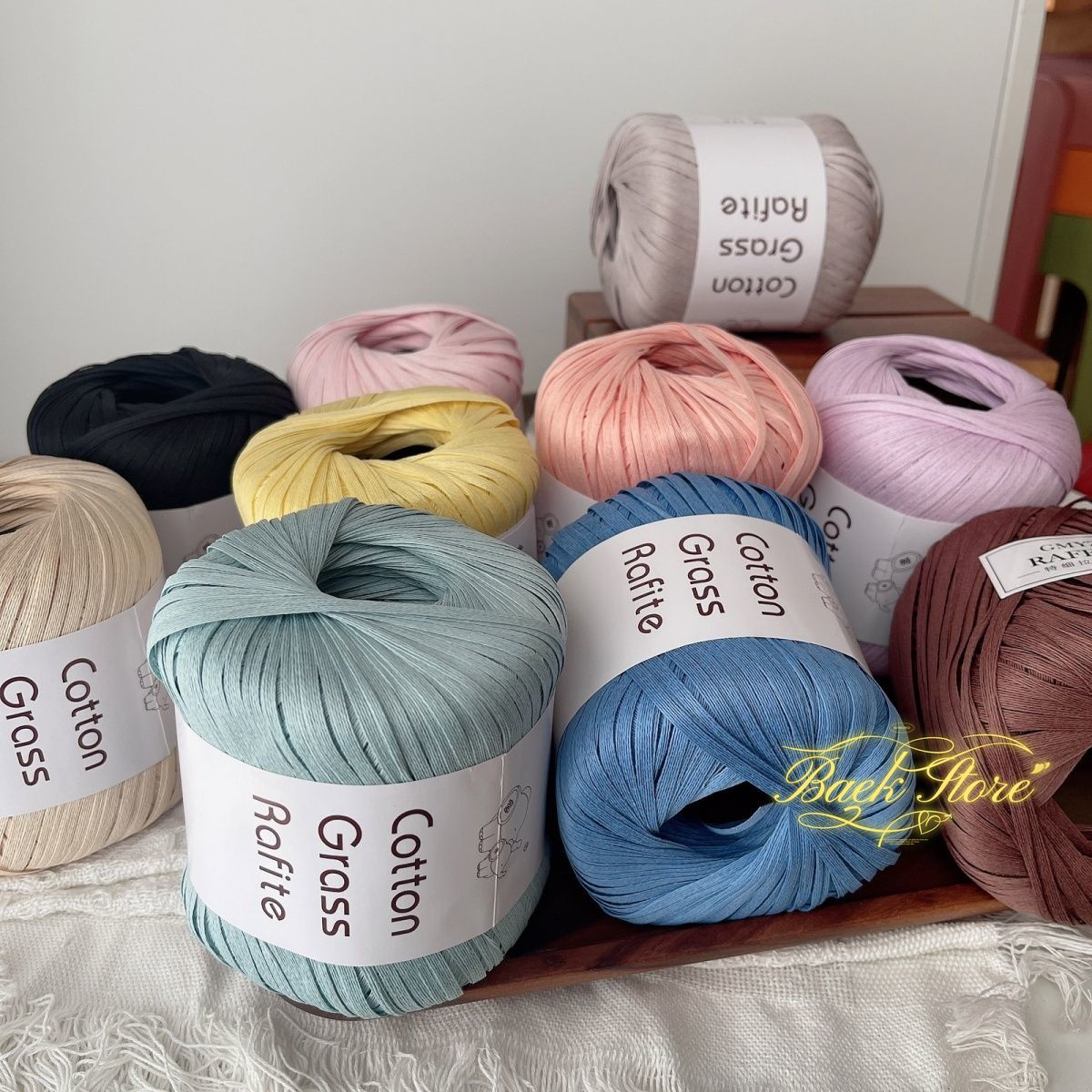 102M/roll Multicolor Raffia Ya - Crochet Bag Raffia 리뷰 및 가격