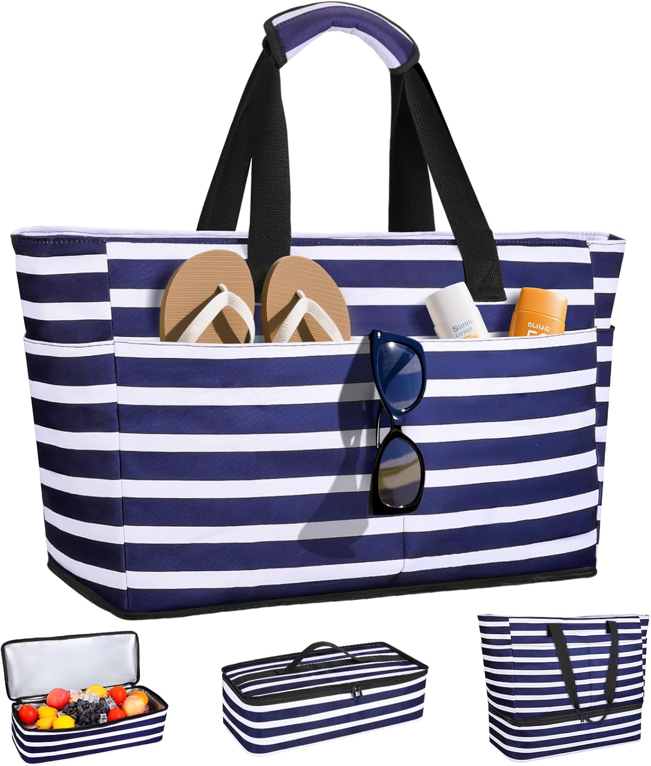Beach Bag with Cooler, 49L Wat - Tote Bag Beach 리뷰 및 가격