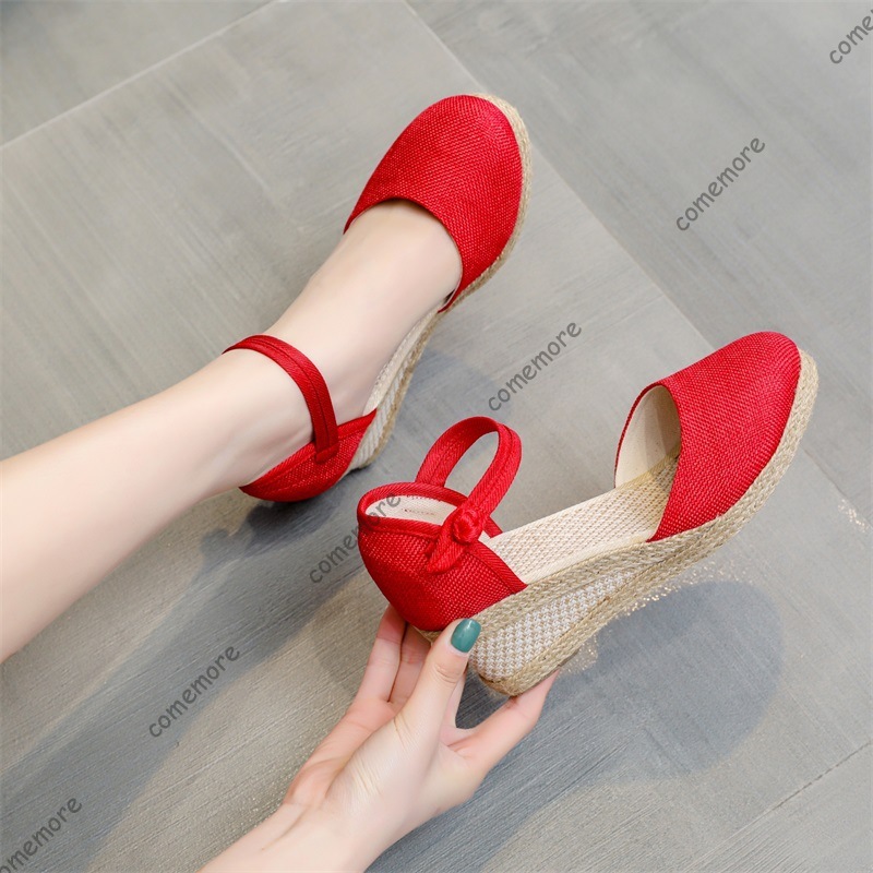 Comemore Sandals High Heel Sum - Wedge Espadrille Women 리뷰 및 가격