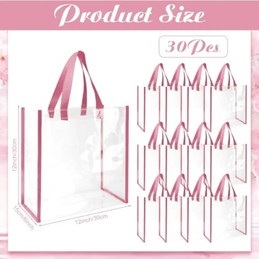 Pack 12x12x6 Inch Clear Tote B - Tote Bag Beach 리뷰 및 가격