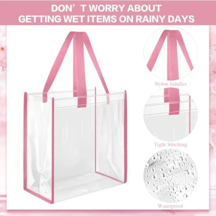 Pack 12x12x6 Inch Clear Tote B - Tote Bag Beach 리뷰 및 가격