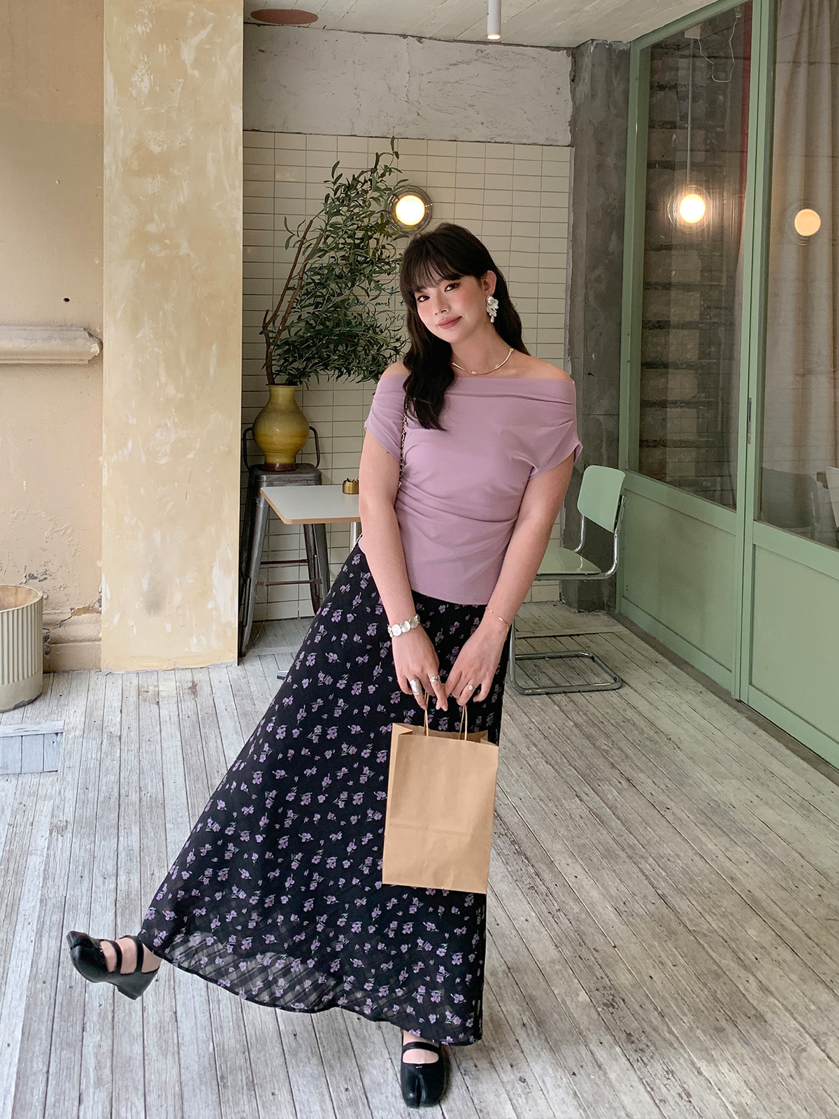 MaLuuuuuu plus Size Women's Fl - Midi Skirt Floral 리뷰 및 가격