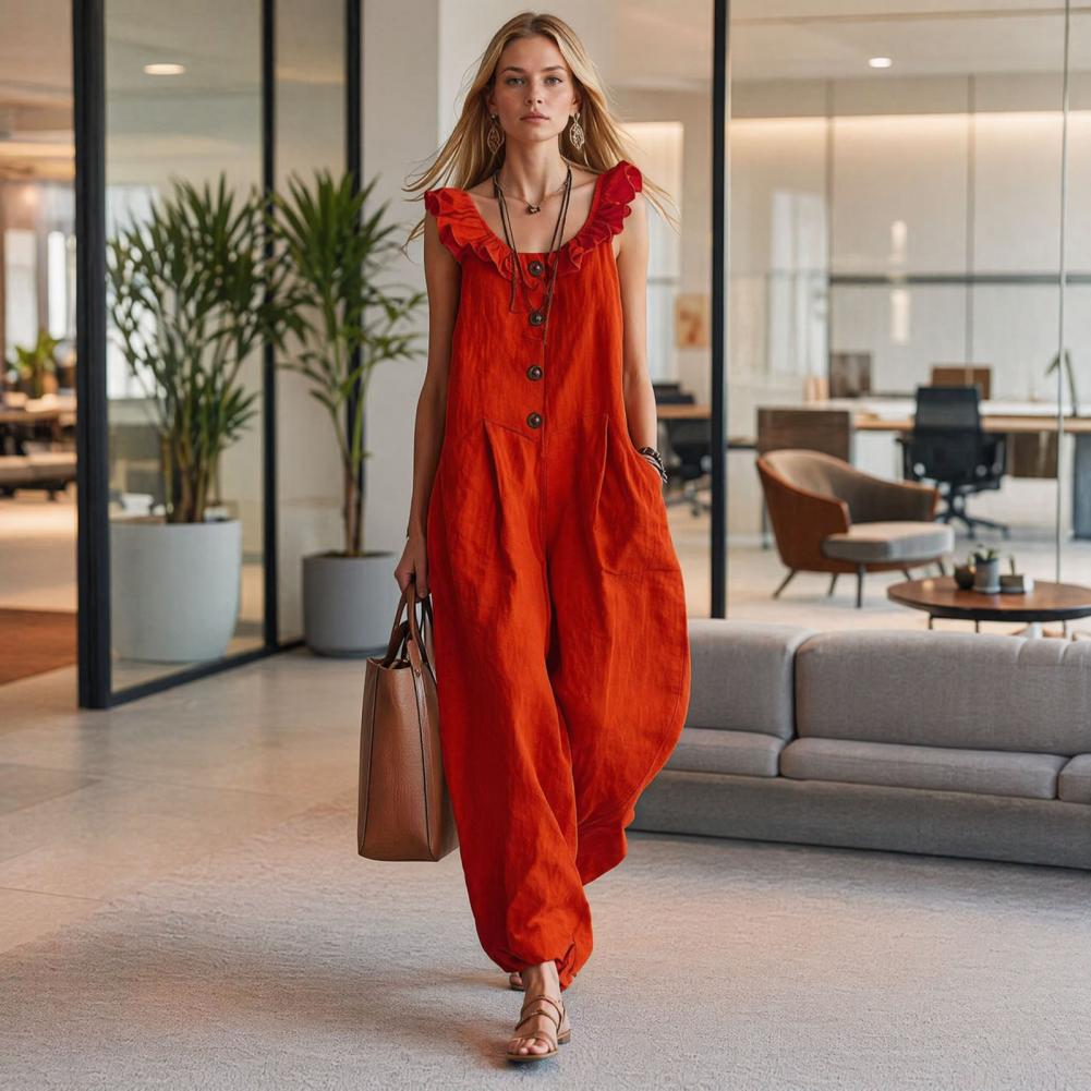 Relaxed Fit Romper Women Women - Jumpsuit Linen Relaxed 리뷰 및 가격