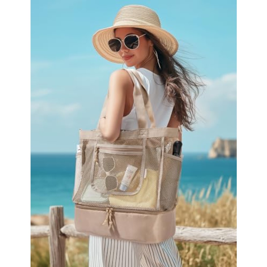 BAGSMART Beach Bag for Women M - Tote Bag Beach 리뷰 및 가격