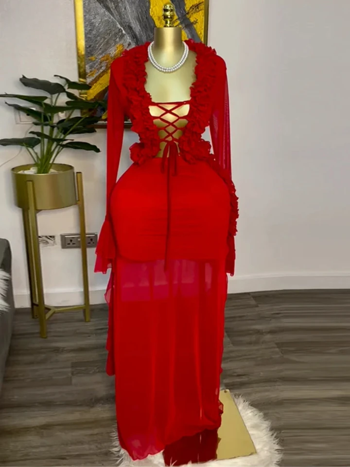 Fashion Women Set Mesh Full Sl - Crop Top Crochet 리뷰 및 가격