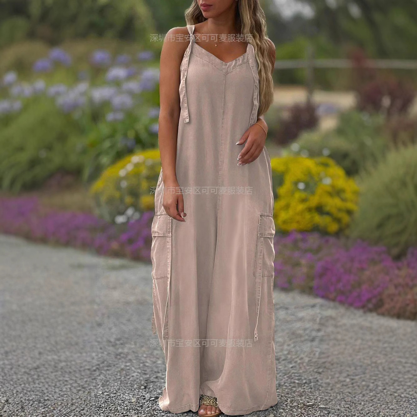 Loose Summer Jumpsuit Casual L - Jumpsuit Linen Relaxed 리뷰 및 가격