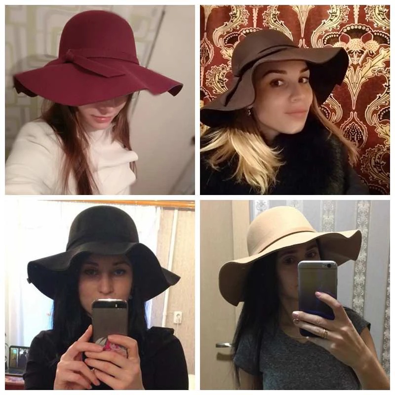 White Dome-shaped Ladies' Hat  - Hat Floppy Wide 리뷰 및 가격