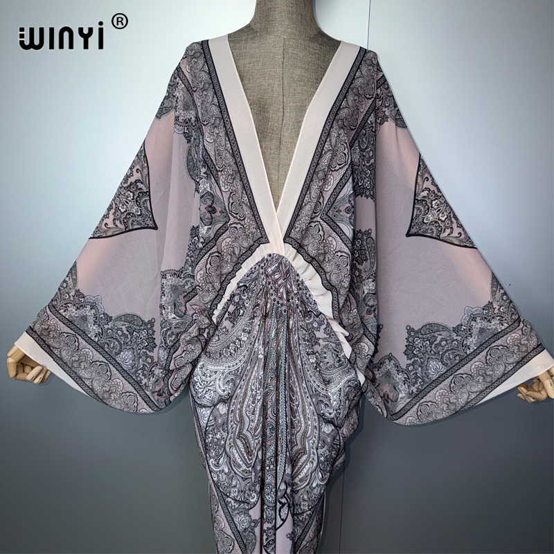 WINYI V-neck Sexy Dress Arabic - Cover Up Kaftan 리뷰 및 가격