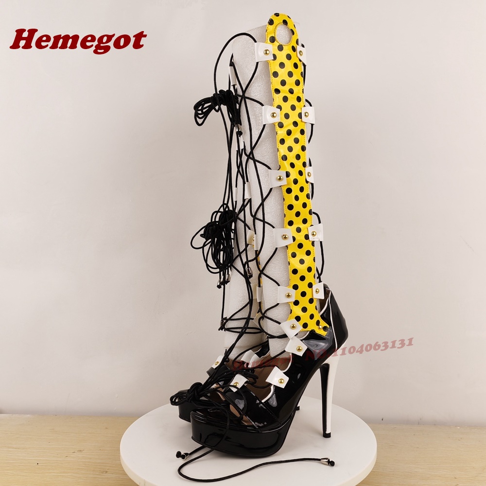 Colorful Platform Lace-Up Sand - Sandal Strappy Heeled 리뷰 및 가격