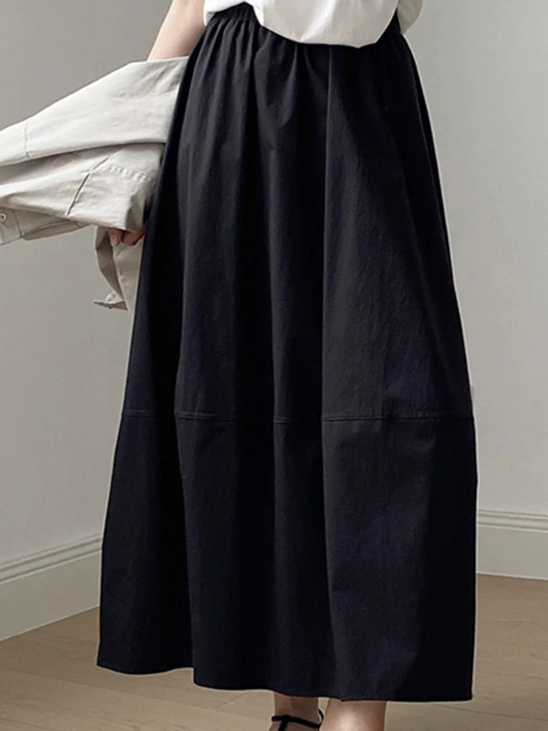 High Waist A-Line Midi Skirt L - Midi Skirt Floral 리뷰 및 가격