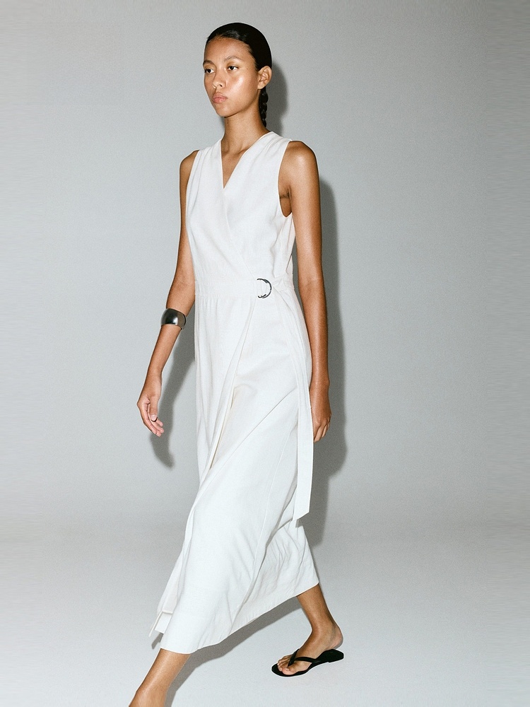 H&M Women's Dress Summer Linen - Linen Dress Wrap 리뷰 및 가격