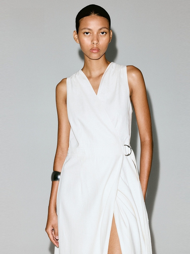 H&M Women's Dress Summer Linen - Linen Dress Wrap 리뷰 및 가격