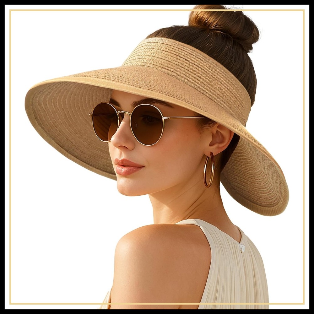 Women's Sun Visor Hats Wide Br - Hat Floppy Wide 리뷰 및 가격