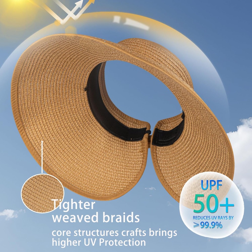 Women's Sun Visor Hats Wide Br - Hat Floppy Wide 리뷰 및 가격